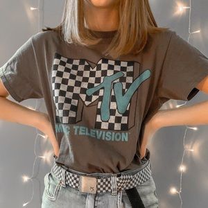 CHECKERBOARD MTV SHIRT